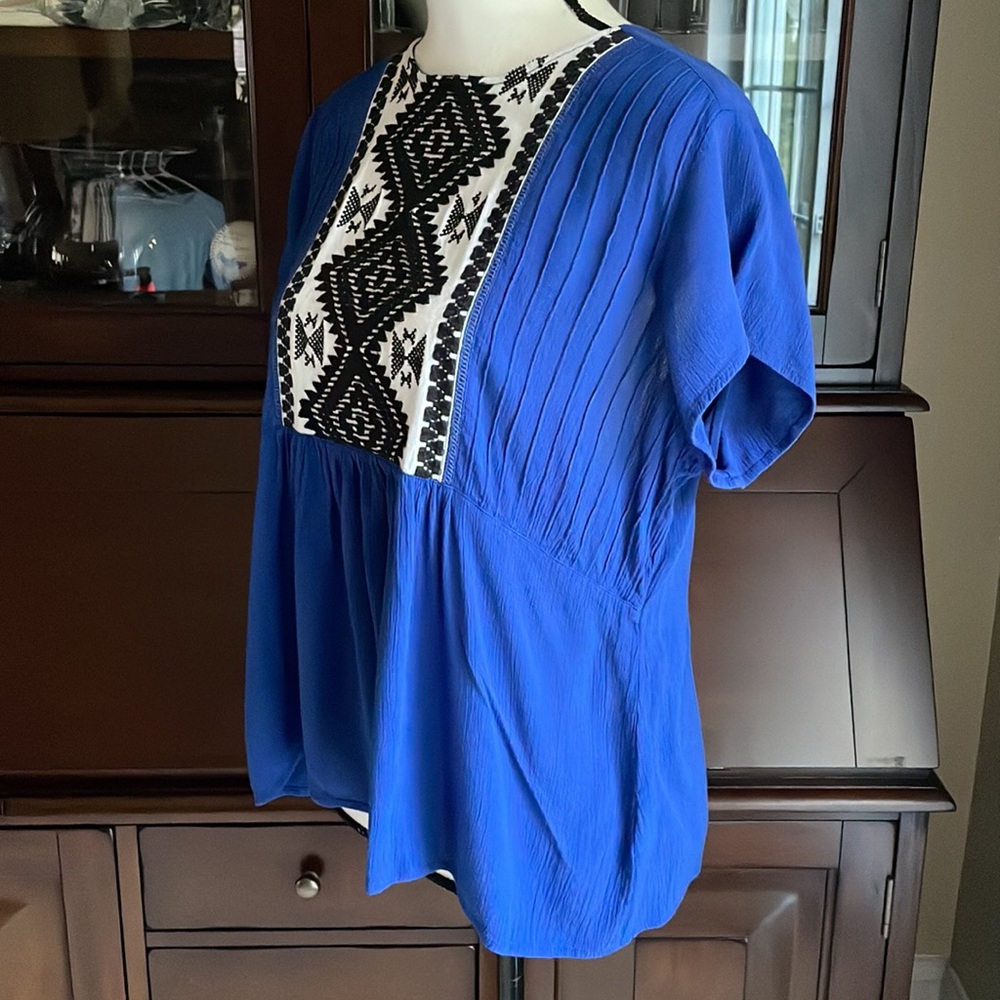 Orvis Embroidered Aztec Top M - Picture 9 of 11